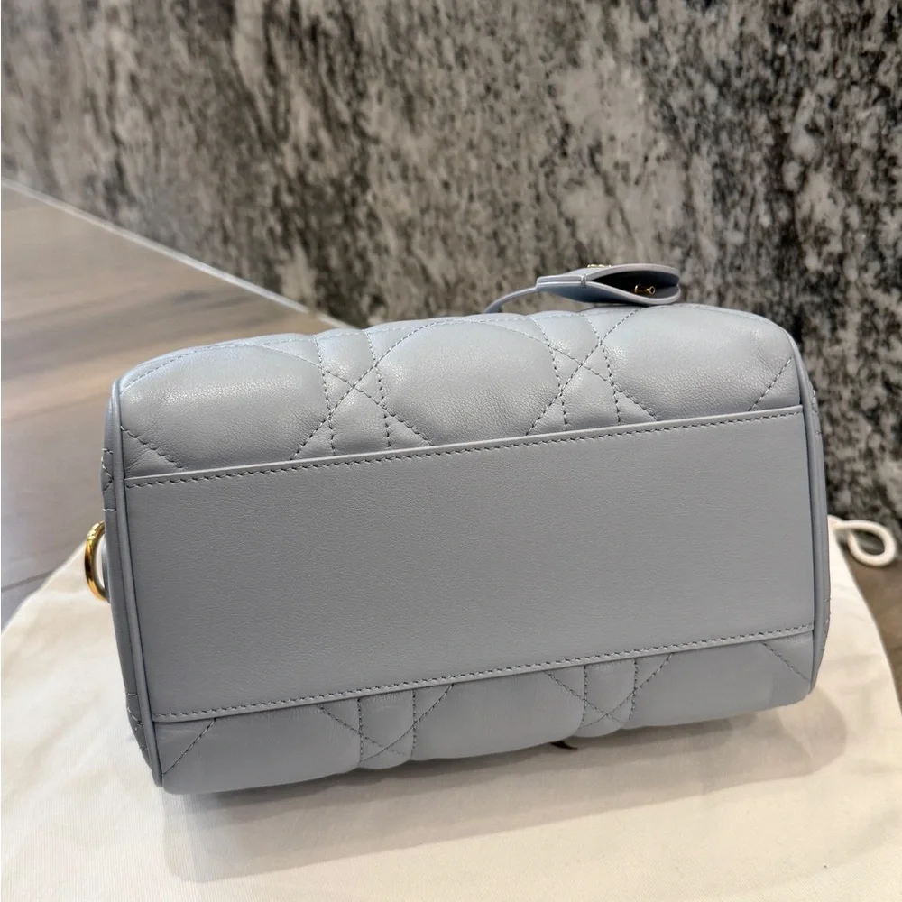 Christian Dior Groove 20 Bag Cloud Blue Cannage Leather - FULL SET with Receipt - Picture 8 of 8
